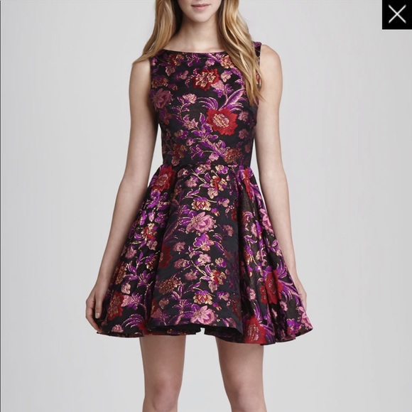 Alice + Olivia Dresses & Skirts - Alice and Olivia cut back flare brocade dress